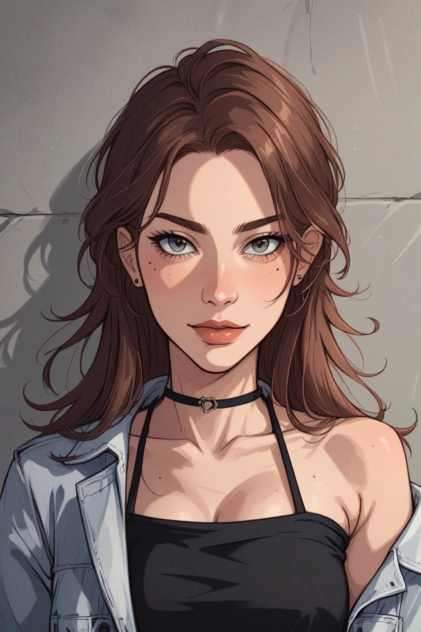 Intricate artwork of a character from audition porn games Beautifully drawn character from audition porn games