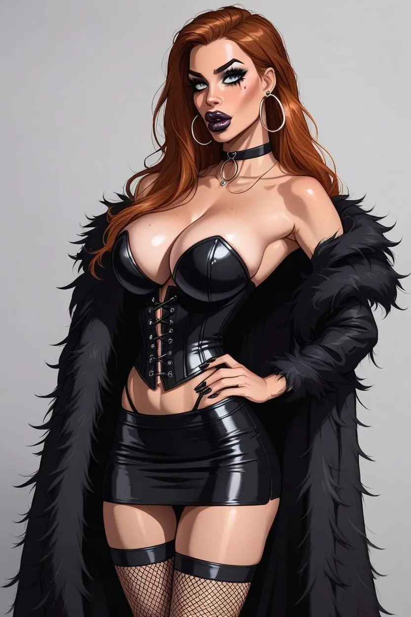 Stunning character design in lady red porn games Eye-catching character visuals from lady red porn games